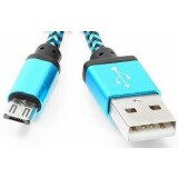 Кабель USB A (M) - microUSB B (M), 1м, Gembird CC-mUSB2bl1m