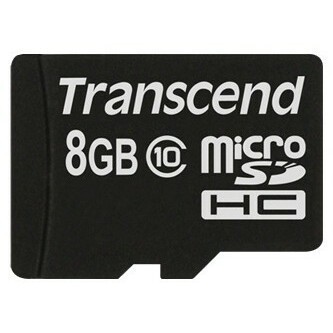 Карта памяти 8Gb MicroSD Transcend (TS8GUSDC10)