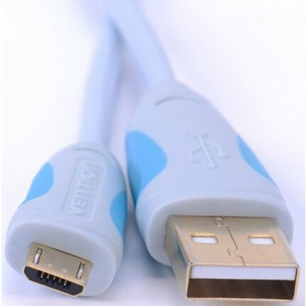 Переходник USB A (M) - microUSB B (M), 0.25м, Vention VAS-A04-S025