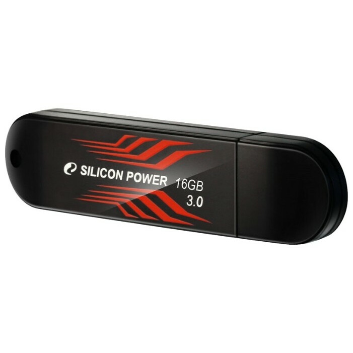 USB Flash накопитель 16Gb Silicon Power Blaze B10 Black (SP016GBUF3B10V1B)