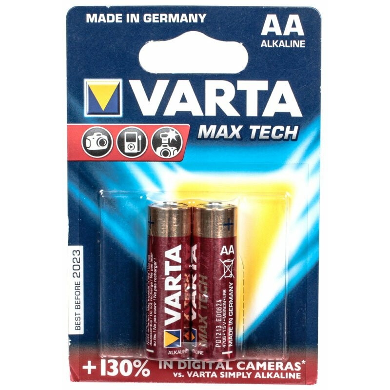 Батарейка Varta Max Tech / Max Power (AA, 2 шт) - 04706101412