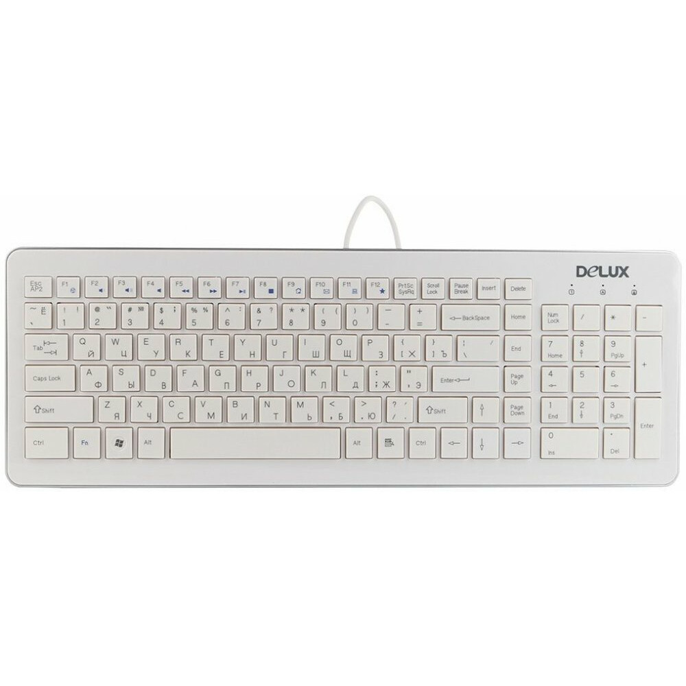Клавиатура Delux K1500 White