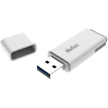 USB Flash накопитель 64Gb Netac U185 White - NT03U185N-064G-20WH
