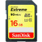 Карта памяти 16Gb SD SanDisk Extreme  (SDSDXNE-016G-GNCIN)