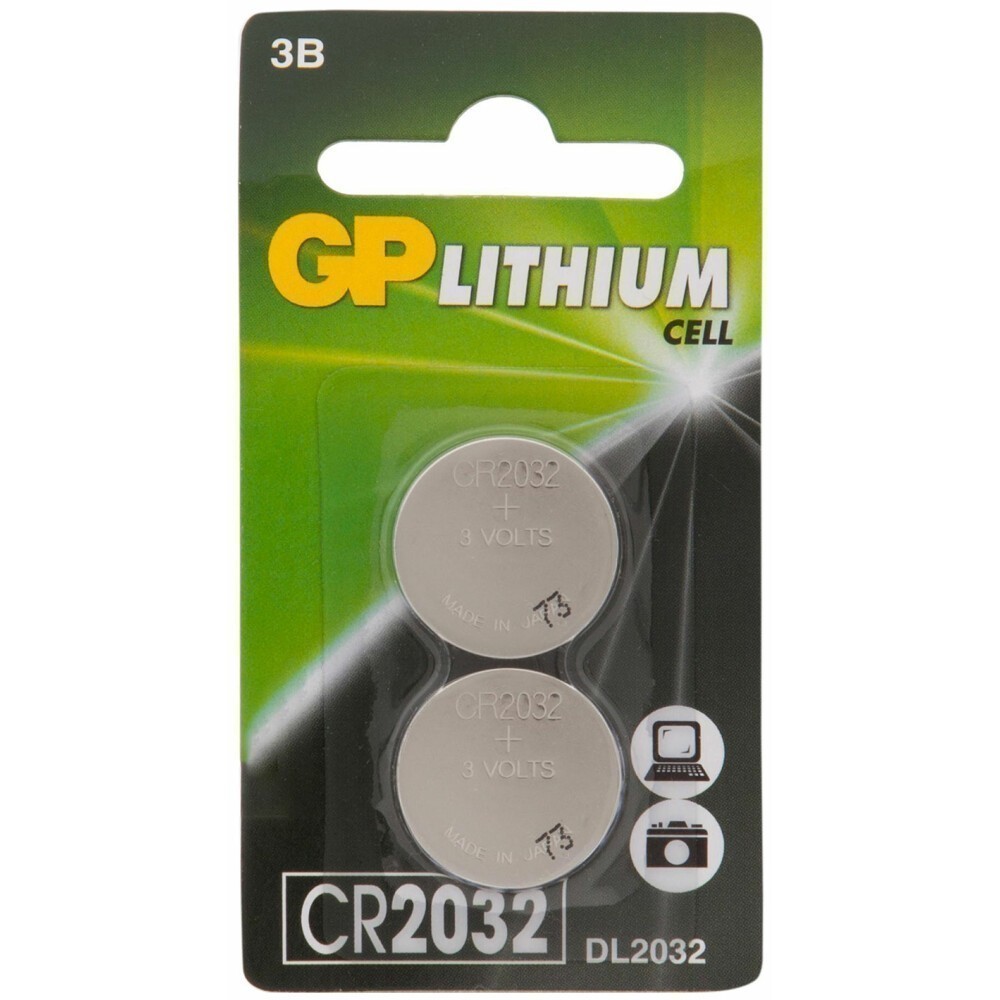 Батарейка GP CR2032 (Lithium, 2 шт)