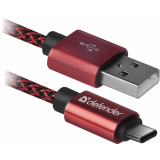 Кабель USB - USB Type-C, 1м, Defender USB09-03T PRO (87813)