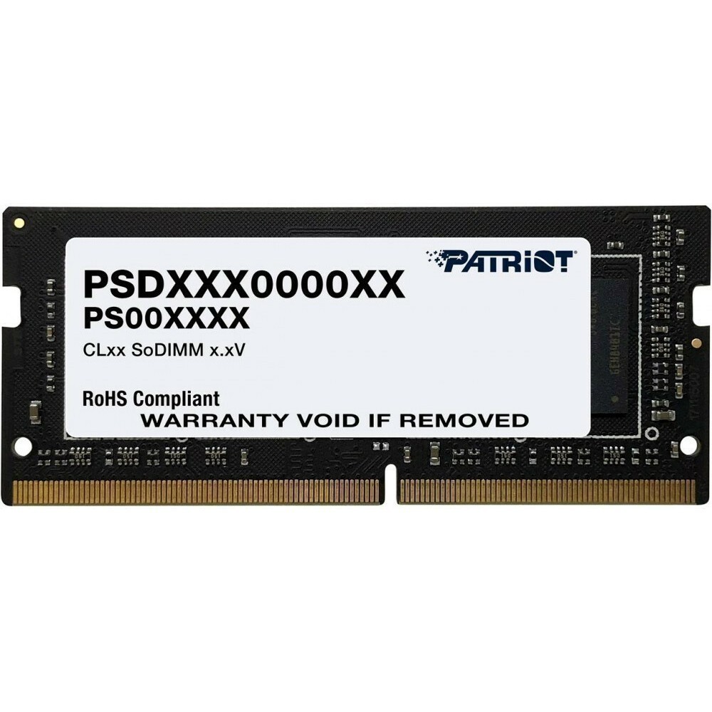 Оперативная память 8Gb DDR4 3200MHz Patriot Signature Line SO-DIMM (PSD48G320081S)