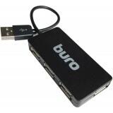USB-концентратор Buro BU-HUB4-U2.0-Slim