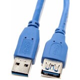 Кабель удлинительный USB A (M) - USB A (F), 3м, 5bites UC3011-030F