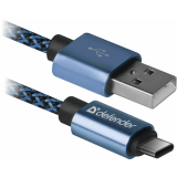 Кабель USB - USB Type-C, 1м, Defender USB09-03T PRO (87817)