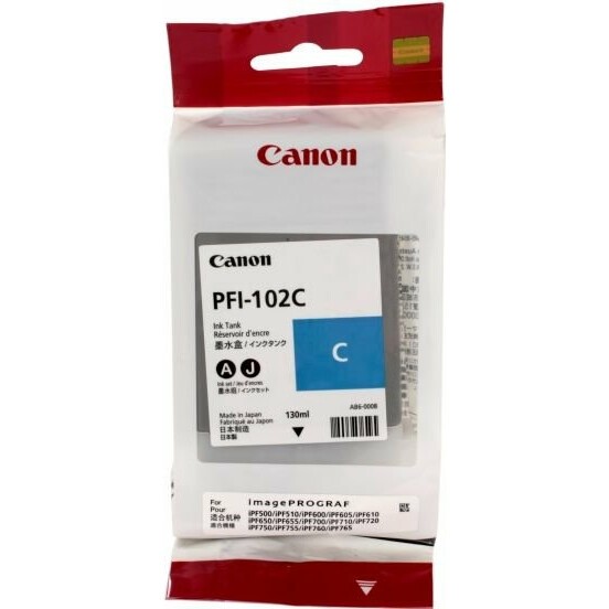 Картридж Canon PFI-102 Cyan - 0896B001