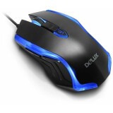 Мышь Delux M556 Black/Blue