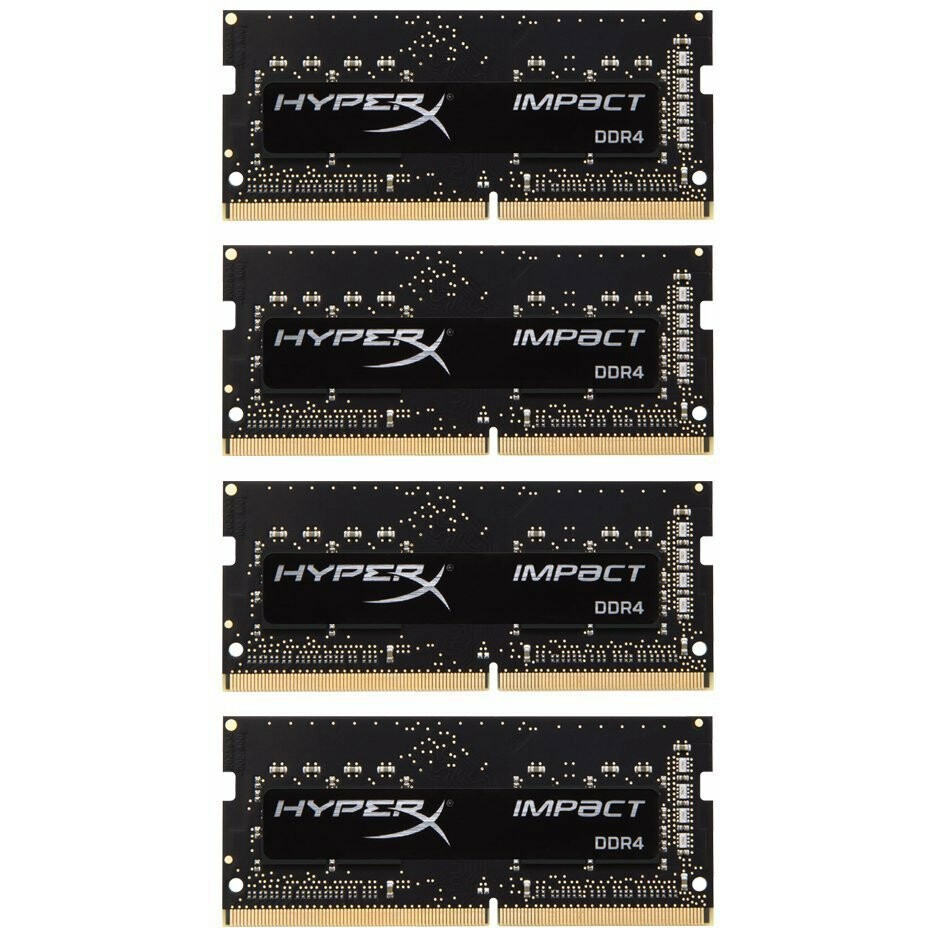 Оперативная память 64Gb DDR4 2133MHz Kingston HyperX Impact SO-DIMM (HX421S14IBK4/64) (4x16Gb KIT)