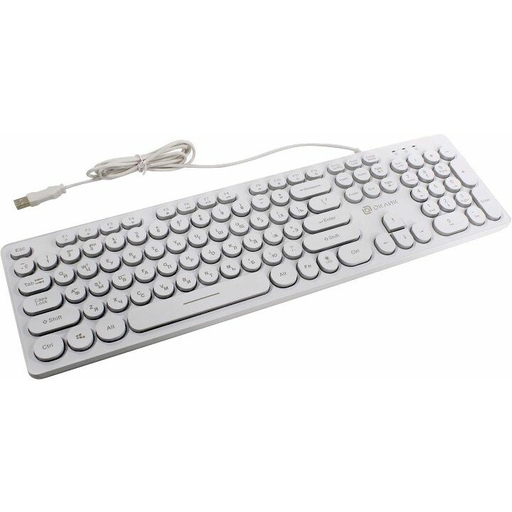 Клавиатура Oklick 420MRL White