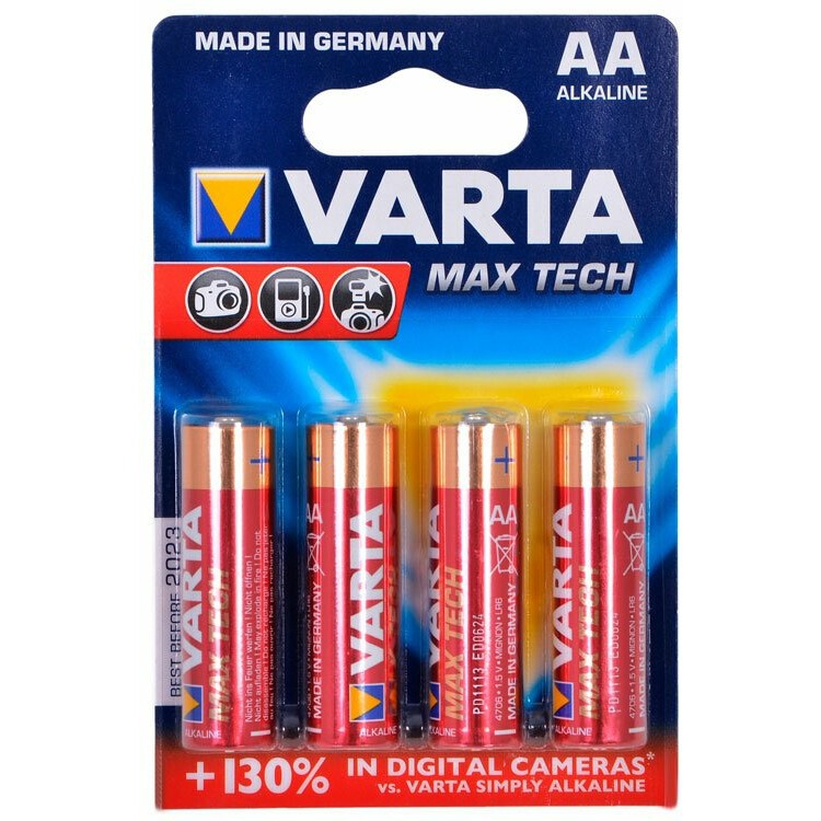 Батарейка Varta Max Tech / Max Power (AA, 4 шт) - 04706101404