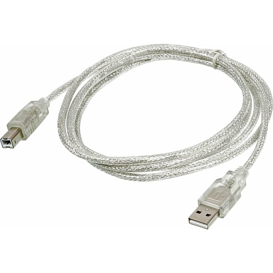 Кабель USB A (M) - USB B (M), 1.8м, Buro USB2.0-AM/BM-TRANS
