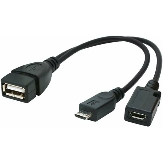 Переходник USB A (F) - microUSB B (M), 0.15м, Gembird A-OTG-AFBM-04