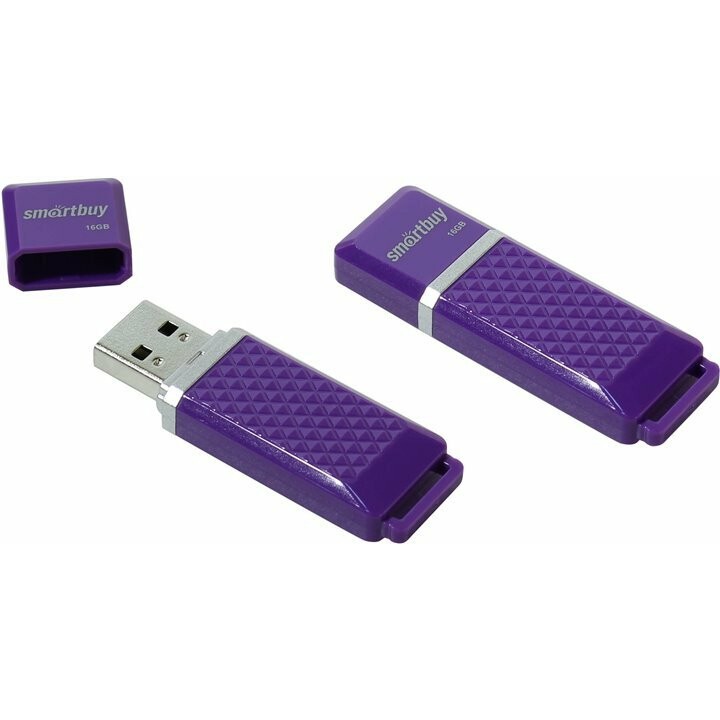 USB Flash накопитель 16Gb SmartBuy Quartz Violet (SB16GBQZ-V)