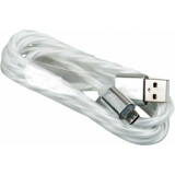 Кабель USB A (M) - microUSB B (M), 1м, Ritmix RCC-312 White
