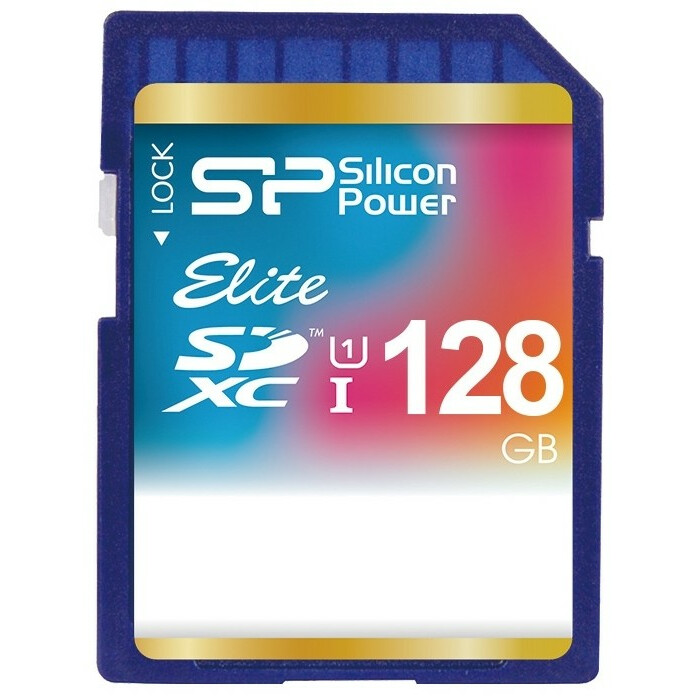 Карта памяти 128Gb SD Silicon Power Elite  (SP128GBSDXAU1V10)