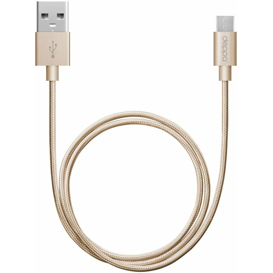 Кабель USB A (M) - microUSB B (M), 1.2м, Deppa 72191