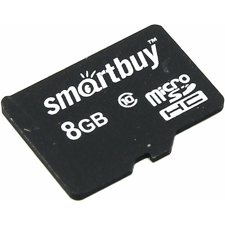 Карта памяти 8Gb MicroSD SmartBuy (SB8GBSDCL10-00)