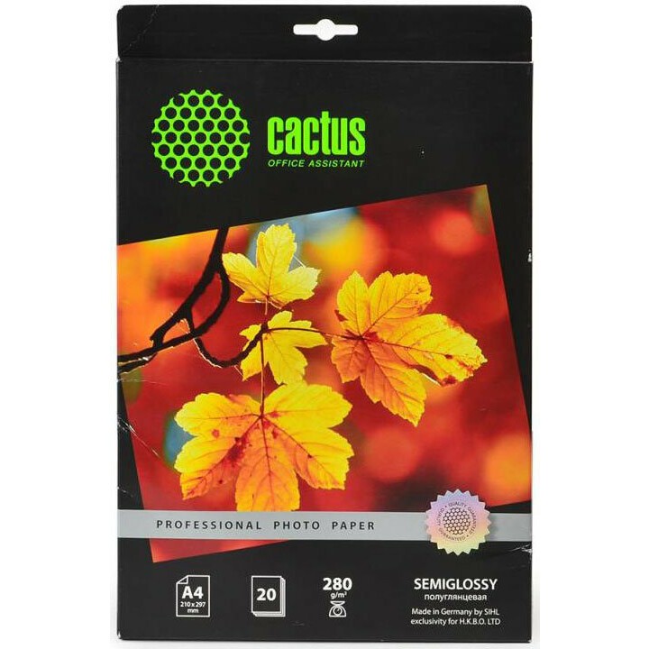 Бумага Cactus CS-SGA428020 (A4, 280 г/м2, 20 листов)