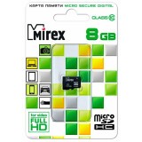 Карта памяти 8Gb MicroSD Mirex (13612-MC10SD08)