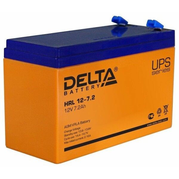 Аккумуляторная батарея Delta HRL 12-7.2 - HRL12-7.2