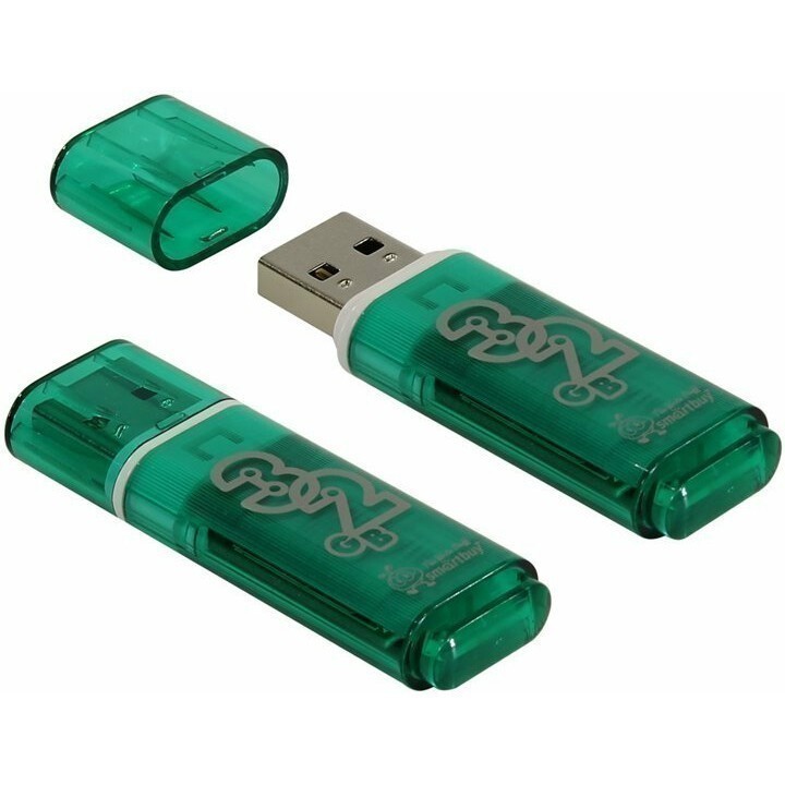 USB Flash накопитель 32Gb SmartBuy Glossy Green (SB32GBGS-G)