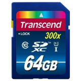 Карта памяти 64Gb SD Transcend  (TS64GSDU1)