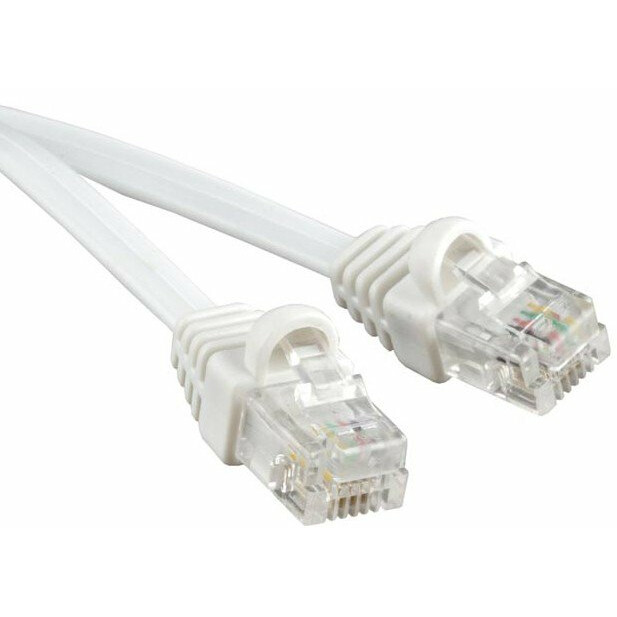 Телефонный кабель Hyperline PCM-RJ12-RJ12-10M-WH, 10м