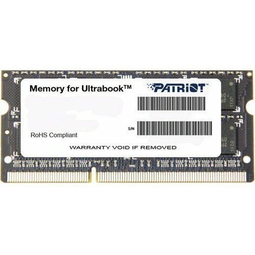 Оперативная память 4Gb DDR-III 1600MHz Patriot SO-DIMM (PSD34G1600L81S)