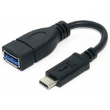 Переходник USB A (F) - USB Type-C, 0.2м, Gembird A-OTG-CMAF3-01