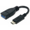 Переходник USB A (F) - USB Type-C, 0.2м, Gembird A-OTG-CMAF3-01