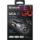 Автомобильное зарядное устройство Defender UCA-21 (83821)