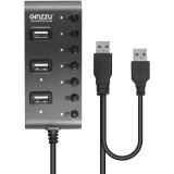 USB-концентратор Ginzzu GR-487UAB