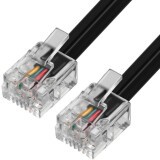 Телефонный кабель Greenconnect GCR-TP6P4C2-1.0m, 1м