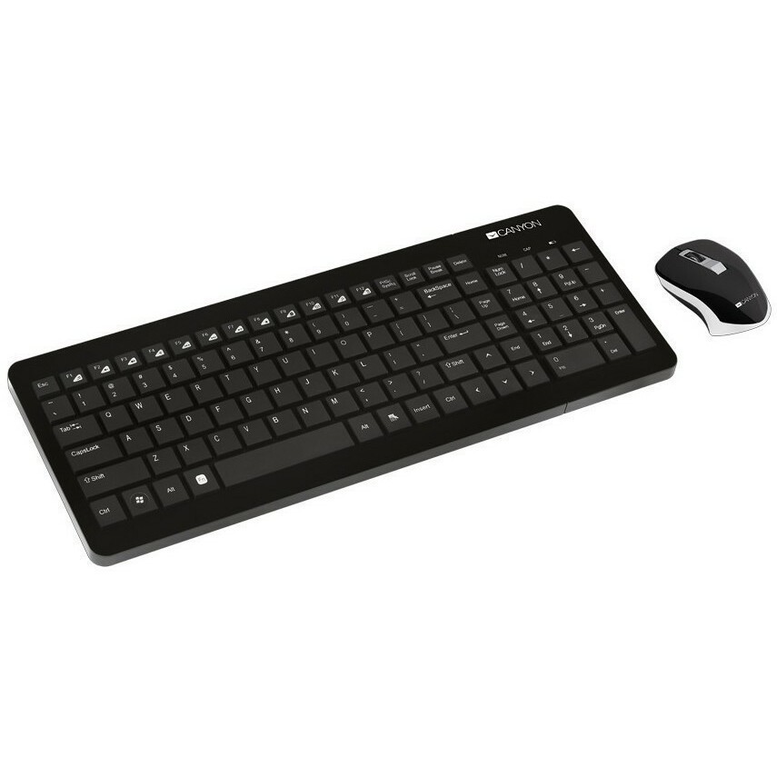 Клавиатура + мышь Canyon CNS-HSETW3 Black