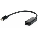 Переходник Mini DisplayPort (M) - HDMI (F), 0.15м, Gembird A-mDPM-HDMIF-02