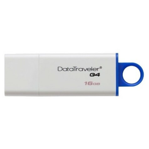 USB Flash накопитель 16Gb Kingston DataTraveler G4 White/Blue (DTIG4/16GB)
