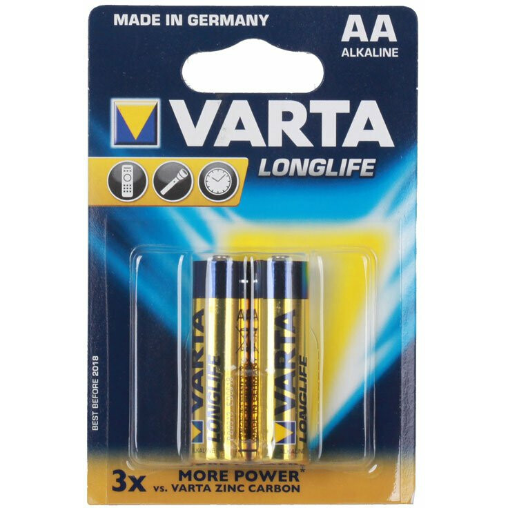 Батарейка Varta Long Life (AA, 2 шт) - 04106101412