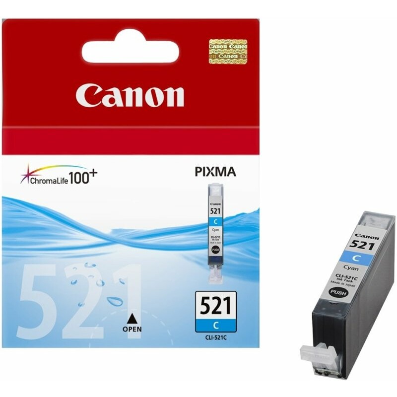 Картридж Canon CLI-521 Cyan - 2934B004/2934B001