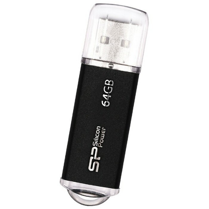 USB Flash накопитель 64Gb Silicon Power Ultima II-I Black (SP064GBUF2M01V1K)