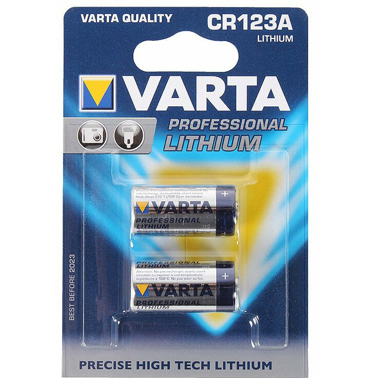 Батарейка Varta Professional Lithium / Ultra Lithium (CR123A,  2 шт) - 06205301402