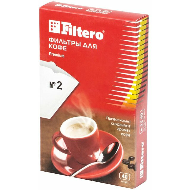 Фильтры для кофе Filtero №2 Premium - №2/40