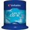 Диск CD-R Verbatim 700Mb 52x DataLife+ Cake Box (100шт) (43430)