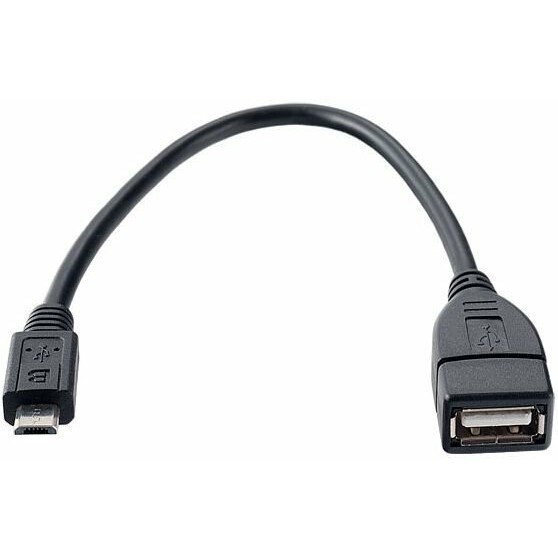 Переходник USB A (F) - microUSB B (M), 0.2м, Perfeo U4202