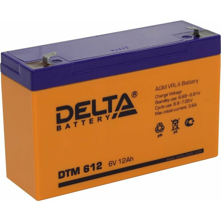 Аккумуляторная батарея Delta DTM612 - DTM 612