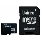 Карта памяти 4Gb MicroSD Mirex + SD адаптер  (13613-ADTMSD04)